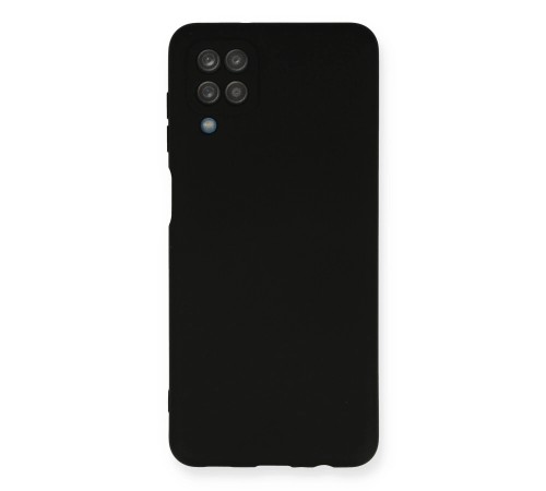 Samsung Galaxy A12 Kılıf Nano içi Kadife Silikon - Siyah Samsung Galaxy A12 Kılıf Nano içi Kadife Silikon - Siyah