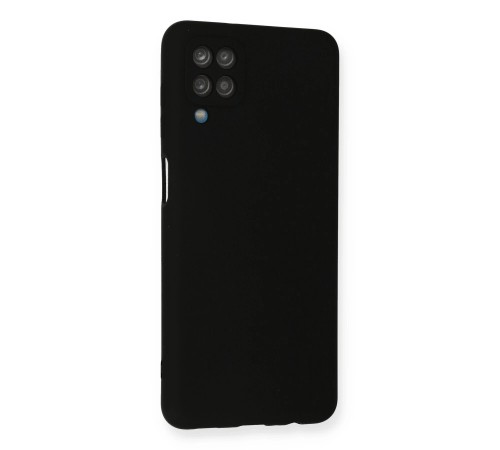 Samsung Galaxy A12 Kılıf Nano içi Kadife Silikon - Siyah Samsung Galaxy A12 Kılıf Nano içi Kadife Silikon - Siyah