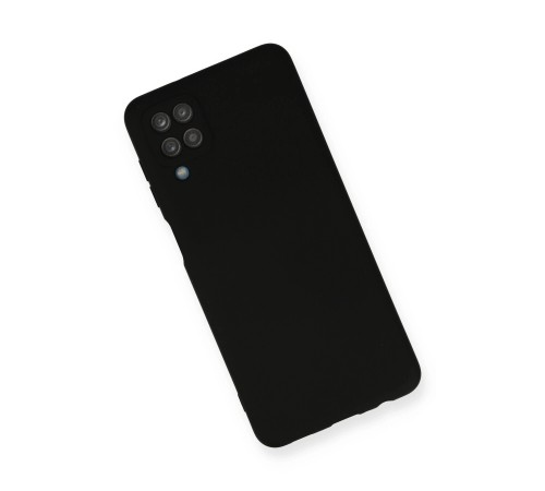 Samsung Galaxy A12 Kılıf Nano içi Kadife Silikon - Siyah Samsung Galaxy A12 Kılıf Nano içi Kadife Silikon - Siyah