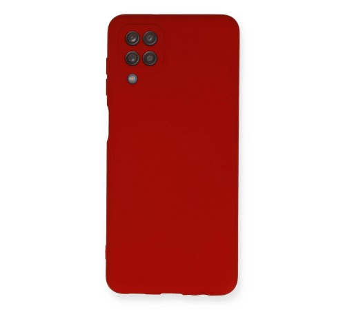 Samsung Galaxy A12 Kılıf Nano içi Kadife Silikon - Kırmızı Samsung Galaxy A12 Kılıf Nano içi Kadife Silikon - Kırmızı