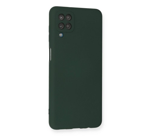 Samsung Galaxy A12 Kılıf Nano içi Kadife Silikon - Koyu Yeşil Samsung Galaxy A12 Kılıf Nano içi Kadife Silikon - Koyu Yeşil