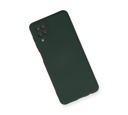 Samsung Galaxy A12 Kılıf Nano içi Kadife Silikon - Koyu Yeşil Samsung Galaxy A12 Kılıf Nano içi Kadife Silikon - Koyu Yeşil