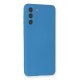 Samsung Galaxy S21 Kılıf Nano içi Kadife Silikon - Mavi