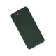 Samsung Galaxy S21 Kılıf Nano içi Kadife Silikon - Koyu Yeşil