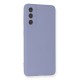 Samsung Galaxy S21 Kılıf Nano içi Kadife Silikon - Lila