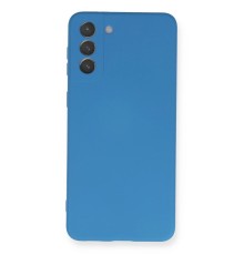 Samsung Galaxy S21 Plus Kılıf Nano içi Kadife Silikon - Mavi