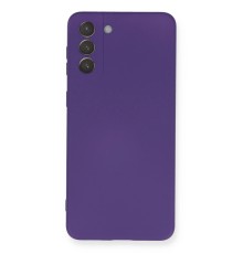 Samsung Galaxy S21 Plus Kılıf Nano içi Kadife Silikon - Mor