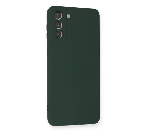 Samsung Galaxy S21 Plus Kılıf Nano içi Kadife Silikon - Koyu Yeşil Samsung Galaxy S21 Plus Kılıf Nano içi Kadife Silikon - Koyu Yeşil