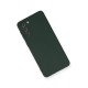 Samsung Galaxy S21 Plus Kılıf Nano içi Kadife Silikon - Koyu Yeşil