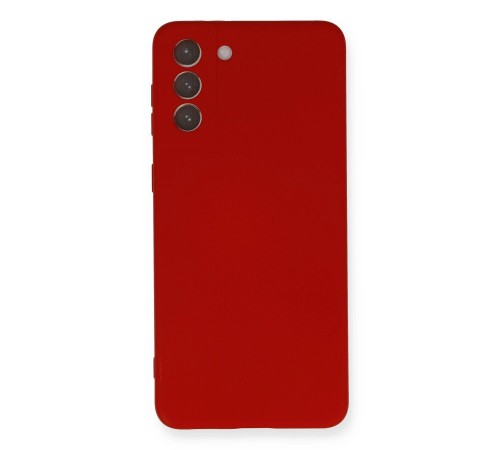 Samsung Galaxy S21 Plus Kılıf Nano içi Kadife Silikon - Kırmızı
