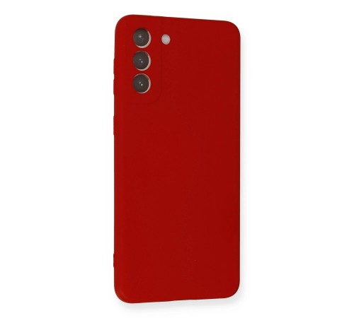Samsung Galaxy S21 Plus Kılıf Nano içi Kadife Silikon - Kırmızı