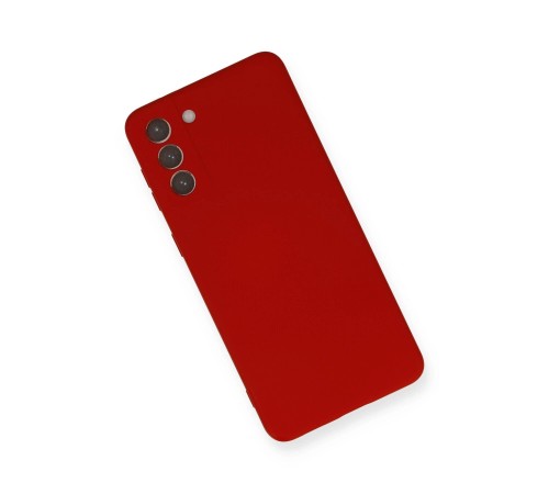 Samsung Galaxy S21 Plus Kılıf Nano içi Kadife Silikon - Kırmızı