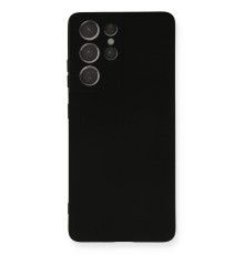 Samsung Galaxy S21 Ultra Kılıf Nano içi Kadife Silikon - Siyah