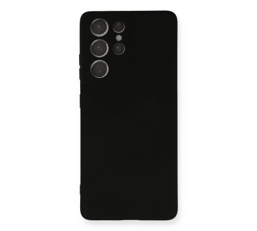 Samsung Galaxy S21 Ultra Kılıf Nano içi Kadife Silikon - Siyah Samsung Galaxy S21 Ultra Kılıf Nano içi Kadife Silikon - Siyah
