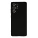 Samsung Galaxy S21 Ultra Kılıf Nano içi Kadife Silikon - Siyah