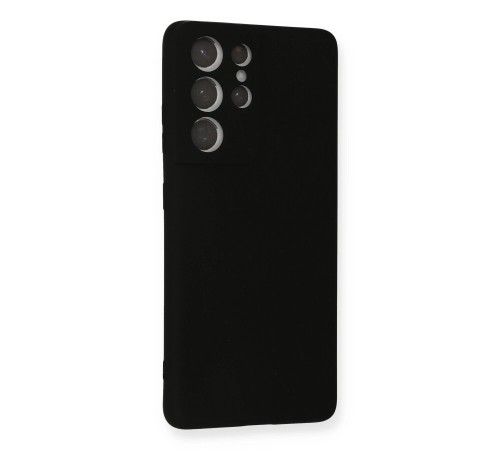 Samsung Galaxy S21 Ultra Kılıf Nano içi Kadife Silikon - Siyah Samsung Galaxy S21 Ultra Kılıf Nano içi Kadife Silikon - Siyah