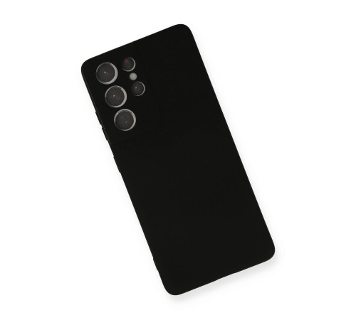 Samsung Galaxy S21 Ultra Kılıf Nano içi Kadife Silikon - Siyah Samsung Galaxy S21 Ultra Kılıf Nano içi Kadife Silikon - Siyah