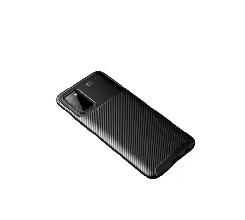 Samsung Galaxy A02S Kılıf Auto Focus Karbon Kapak - Siyah Samsung Galaxy A02S Kılıf Auto Focus Karbon Kapak - Siyah