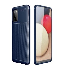 Samsung Galaxy A02S Kılıf Auto Focus Karbon Kapak - Lacivert