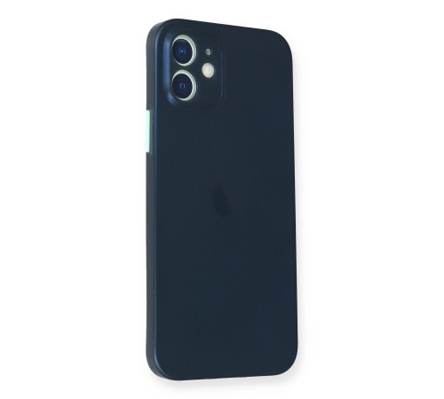 iPhone 12 Kılıf PP Ultra İnce Kapak - Mavi iPhone 12 Kılıf PP Ultra İnce Kapak - Mavi