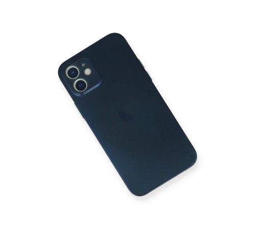 iPhone 12 Kılıf PP Ultra İnce Kapak - Mavi iPhone 12 Kılıf PP Ultra İnce Kapak - Mavi