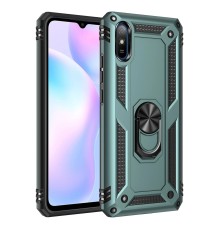 Xiaomi Redmi 9A Kılıf Sofya Yüzüklü Silikon Kapak - Yeşil