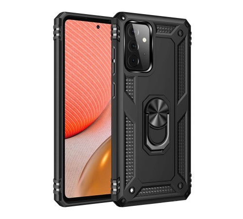 Samsung Galaxy A72 Kılıf Sofya Yüzüklü Silikon Kapak - Siyah Samsung Galaxy A72 Kılıf Sofya Yüzüklü Silikon Kapak - Siyah