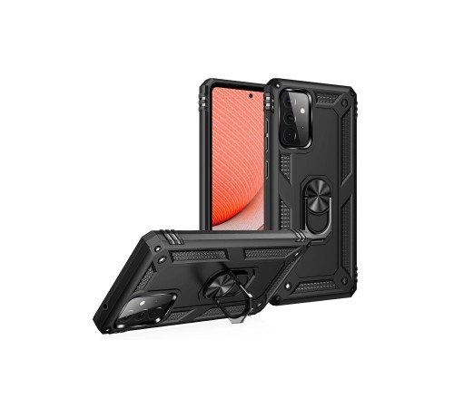 Samsung Galaxy A72 Kılıf Sofya Yüzüklü Silikon Kapak - Siyah Samsung Galaxy A72 Kılıf Sofya Yüzüklü Silikon Kapak - Siyah