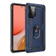 Samsung Galaxy A72 Kılıf Sofya Yüzüklü Silikon Kapak - Lacivert