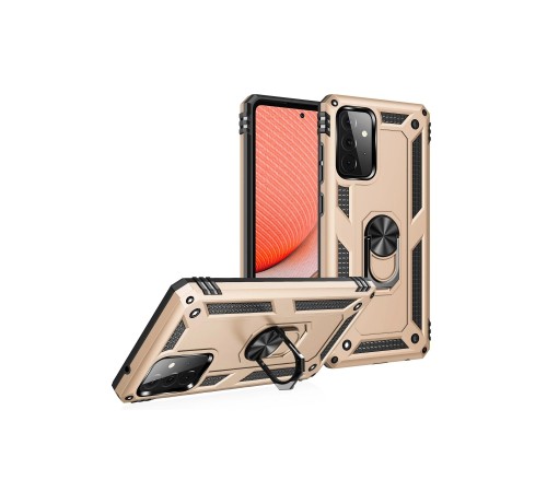 Samsung Galaxy A72 Kılıf Sofya Yüzüklü Silikon Kapak - Gold Samsung Galaxy A72 Kılıf Sofya Yüzüklü Silikon Kapak - Gold