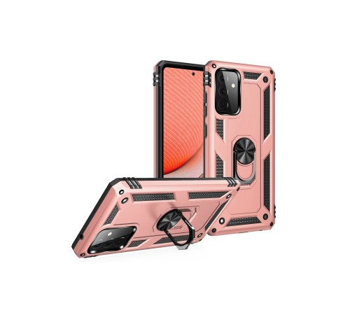 Samsung Galaxy A72 Kılıf Sofya Yüzüklü Silikon Kapak - Rose Samsung Galaxy A72 Kılıf Sofya Yüzüklü Silikon Kapak - Rose