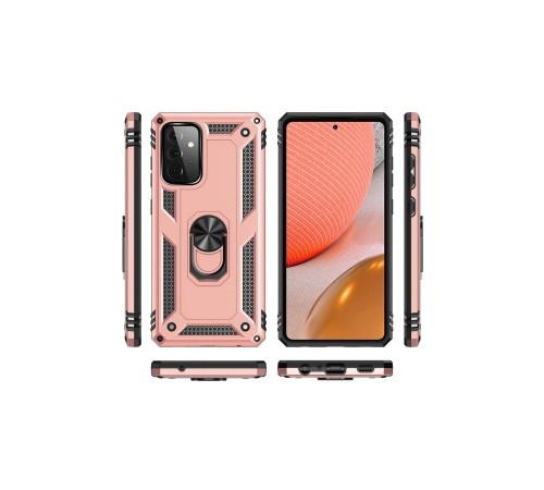 Samsung Galaxy A72 Kılıf Sofya Yüzüklü Silikon Kapak - Rose Samsung Galaxy A72 Kılıf Sofya Yüzüklü Silikon Kapak - Rose