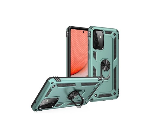 Samsung Galaxy A72 Kılıf Sofya Yüzüklü Silikon Kapak - Yeşil Samsung Galaxy A72 Kılıf Sofya Yüzüklü Silikon Kapak - Yeşil