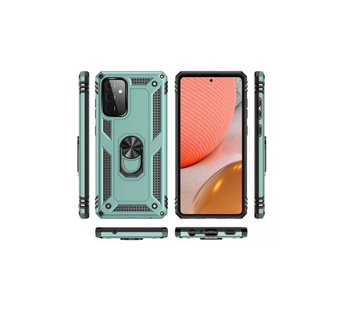 Samsung Galaxy A72 Kılıf Sofya Yüzüklü Silikon Kapak - Yeşil Samsung Galaxy A72 Kılıf Sofya Yüzüklü Silikon Kapak - Yeşil