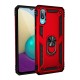Samsung Galaxy A02 Kılıf Sofya Yüzüklü Silikon Kapak - Kırmızı
