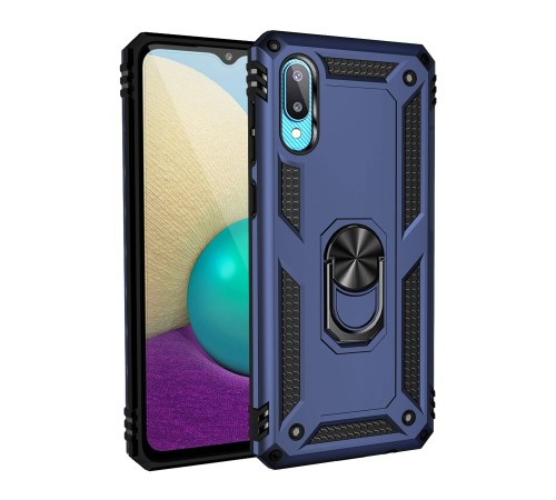 Samsung Galaxy A02 Kılıf Sofya Yüzüklü Silikon Kapak - Lacivert Samsung Galaxy A02 Kılıf Sofya Yüzüklü Silikon Kapak - Lacivert