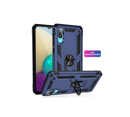 Samsung Galaxy A02 Kılıf Sofya Yüzüklü Silikon Kapak - Lacivert Samsung Galaxy A02 Kılıf Sofya Yüzüklü Silikon Kapak - Lacivert