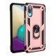 Samsung Galaxy A02 Kılıf Sofya Yüzüklü Silikon Kapak - Rose
