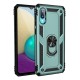 Samsung Galaxy A02 Kılıf Sofya Yüzüklü Silikon Kapak - Yeşil