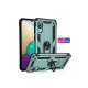 Samsung Galaxy A02 Kılıf Sofya Yüzüklü Silikon Kapak - Yeşil