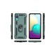 Samsung Galaxy A02 Kılıf Sofya Yüzüklü Silikon Kapak - Yeşil