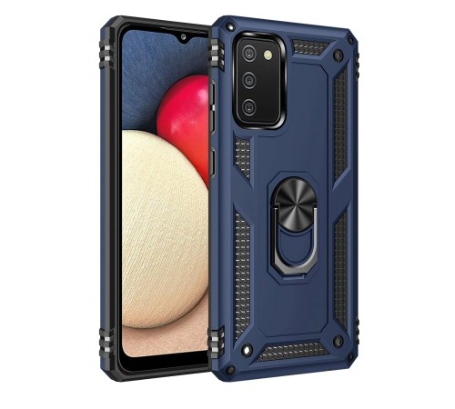 Samsung Galaxy A02S Kılıf Sofya Yüzüklü Silikon Kapak - Lacivert Samsung Galaxy A02S Kılıf Sofya Yüzüklü Silikon Kapak - Lacivert