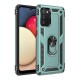 Samsung Galaxy A02S Kılıf Sofya Yüzüklü Silikon Kapak - Yeşil