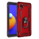 Samsung Galaxy A01 Core Kılıf Sofya Yüzüklü Silikon Kapak - Kırmızı