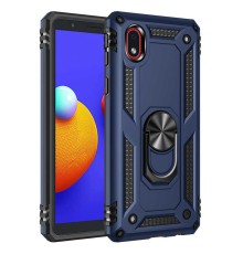 Samsung Galaxy A01 Core Kılıf Sofya Yüzüklü Silikon Kapak - Lacivert
