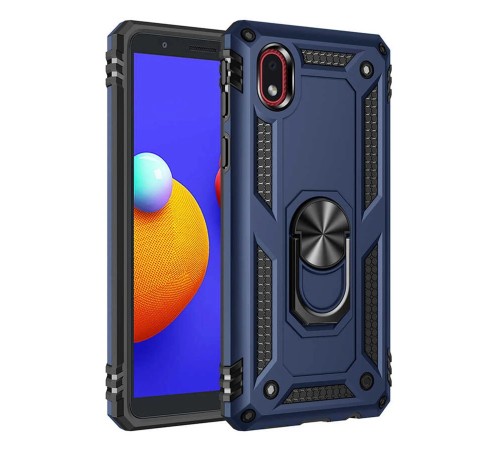 Samsung Galaxy A01 Core Kılıf Sofya Yüzüklü Silikon Kapak - Lacivert Samsung Galaxy A01 Core Kılıf Sofya Yüzüklü Silikon Kapak - Lacivert