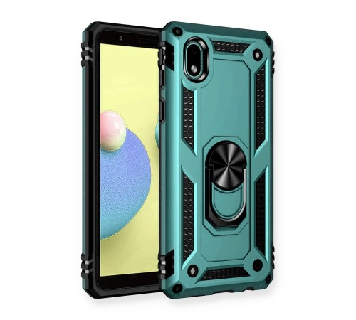 Samsung Galaxy A01 Core Kılıf Sofya Yüzüklü Silikon Kapak - Yeşil Samsung Galaxy A01 Core Kılıf Sofya Yüzüklü Silikon Kapak - Yeşil