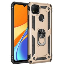 Xiaomi Redmi 9C Kılıf Sofya Yüzüklü Silikon Kapak - Gold