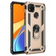 Xiaomi Redmi 9C Kılıf Sofya Yüzüklü Silikon Kapak - Gold