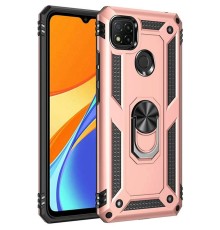 Xiaomi Redmi 9C Kılıf Sofya Yüzüklü Silikon Kapak - Rose